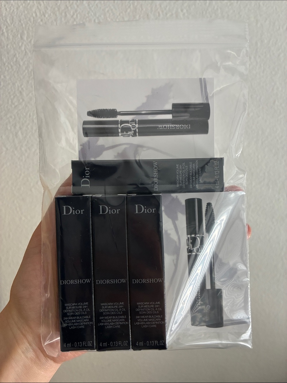 4pcs Dior Diorshow Mascara Set — Black